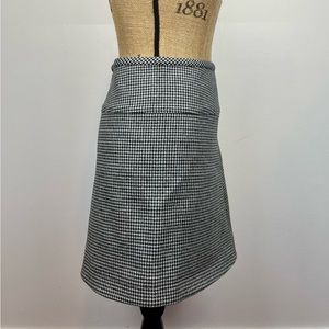 APC Skirt Wool Blend houndstooth mini womens size 34 dark academia preppy